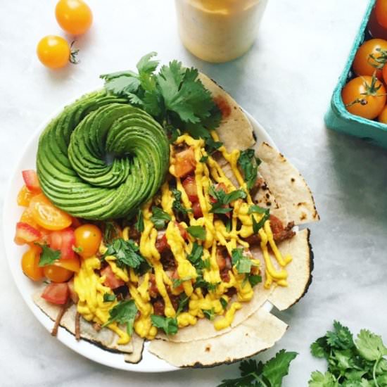 Paleo and Vegan Nacho Cheese - Recipe photo by holisticrendezvous