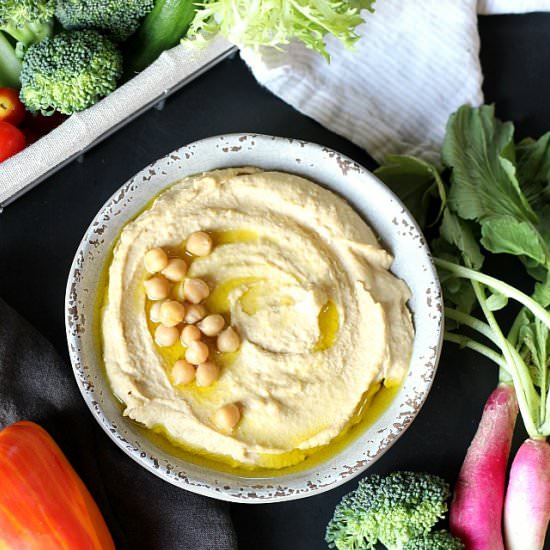 Original Creamy Chickpea Hummus - Recipe photo by Garden in the kitchen