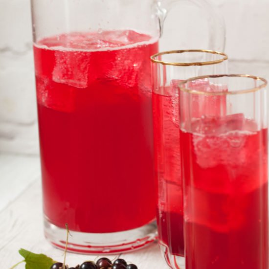 Homemade Blackcurrant Coridal - Recipe photo by Recipe Crumbs