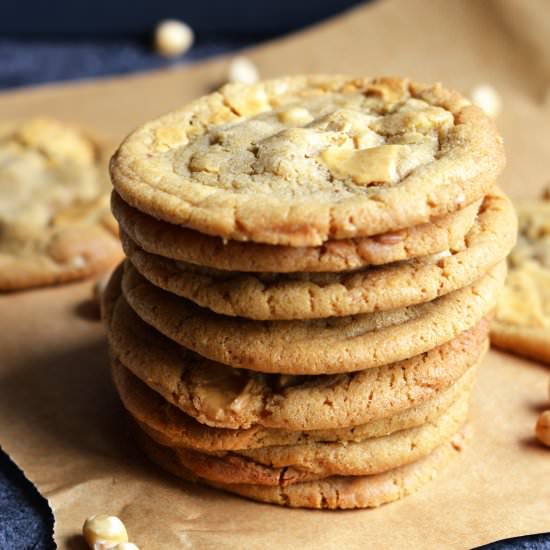 Caramelised White Chocolate Cookies - Recipe photo by Hannah Bond