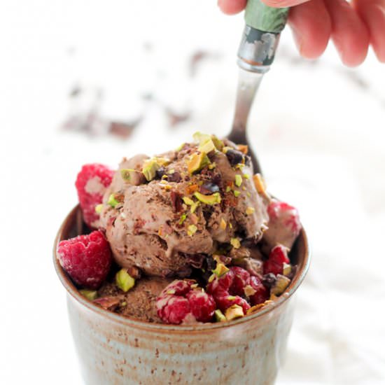 Sugar Free Chocolate Ice Cream - Recipe photo by addsomeveg