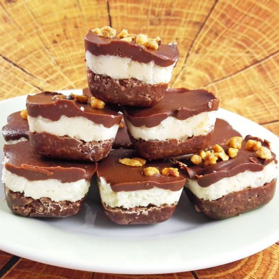 Raw Vegan 3-Layer Bars - Recipe photo by myhealthydessert