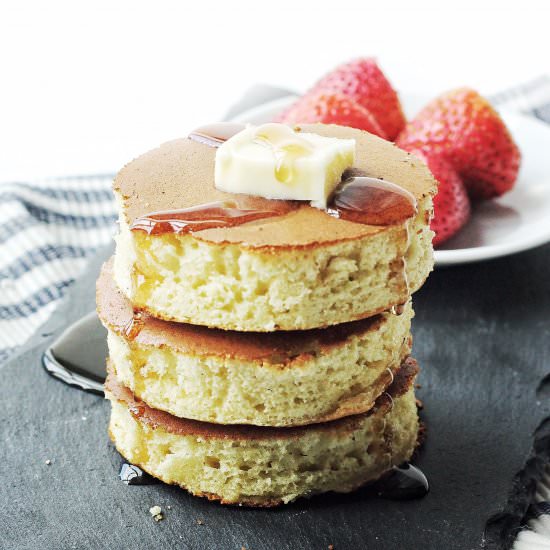Fluffy Japanese Souffle Pancakes - Recipe photo by Couple Eats Food