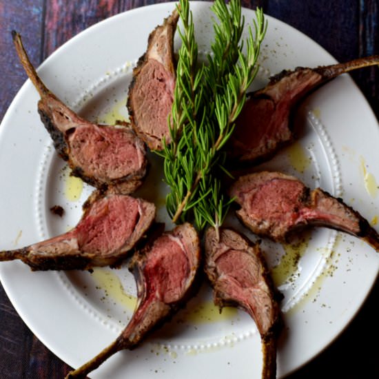 Honey and Herb Crusted Rack of Lamb - Recipe photo by DeliciousbyDesign