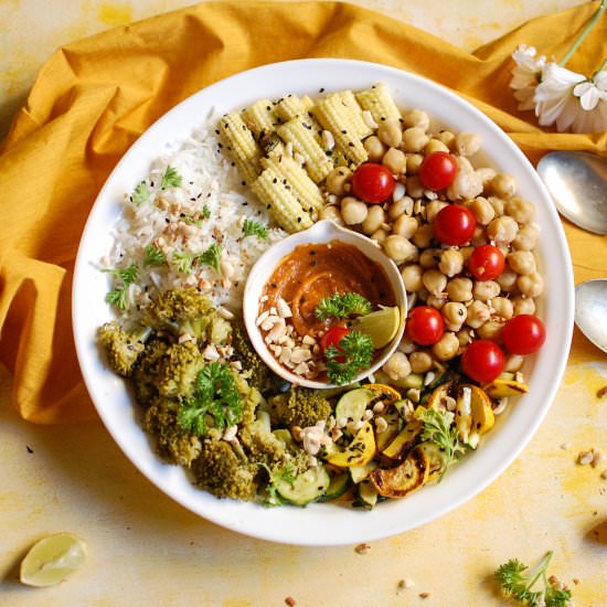 VEGAN THAI BUDDHA BOWL - Recipe photo by hetalkamdar