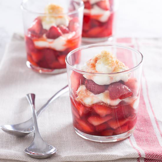 Fruit Parfaits with Creme Fraiche - Recipe photo by jillshough