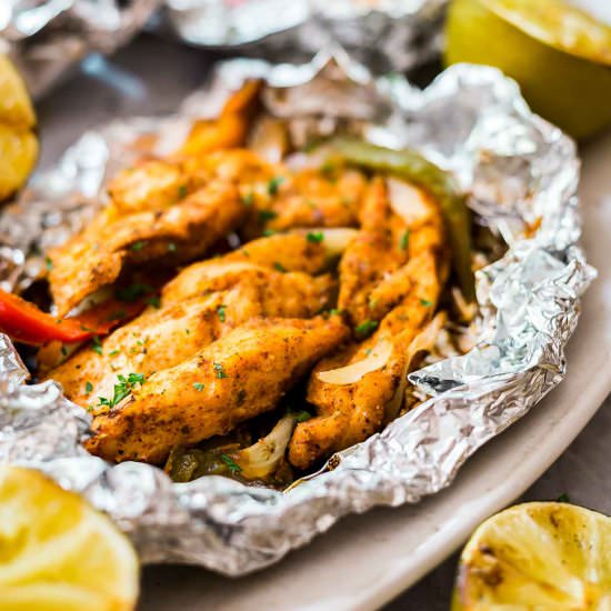 Foil Packet Chicken Fajitas - Recipe photo by Thelifejolie