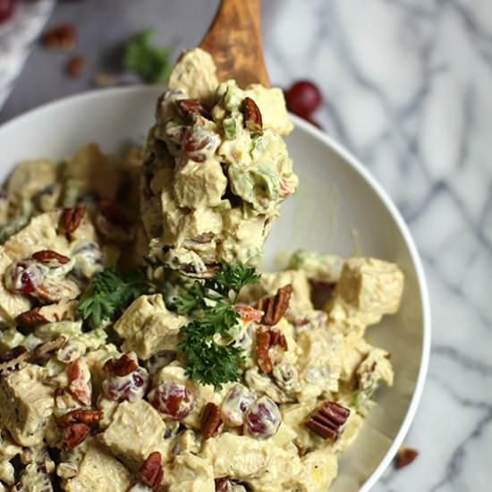 Crunchy Curry Chicken Salad - Recipe photo by suebeehomemaker