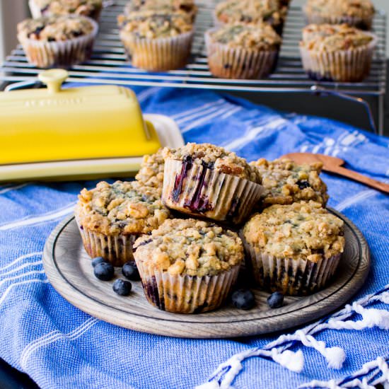 Blueberry Crumble Muffins - Recipe photo by kristinkitchen
