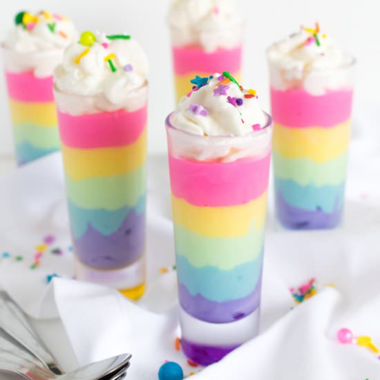 Rainbow Mousse Shooters - Recipe photo by clubcrafted