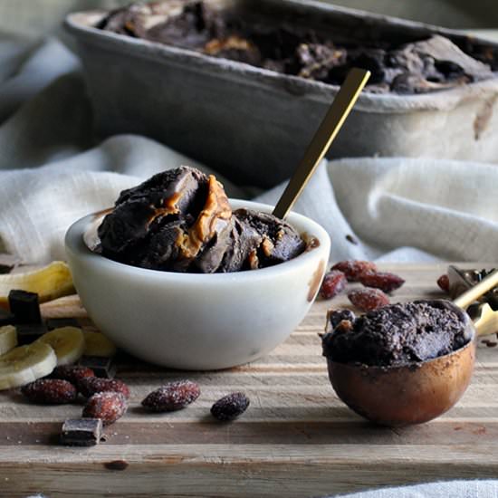 Chocolate Peanut Butter Ice Cream - Recipe photo by BatterandDough