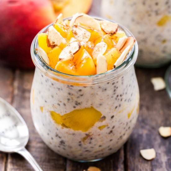 Cinnamon Peach Overnight Oats - Recipe photo by Recipe Runner
