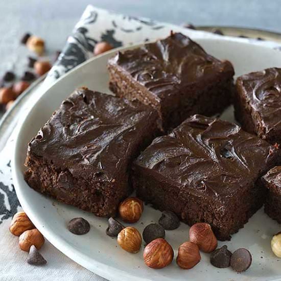 Vegan Hazelnut Flour Brownies - Recipe photo by Rawmazing