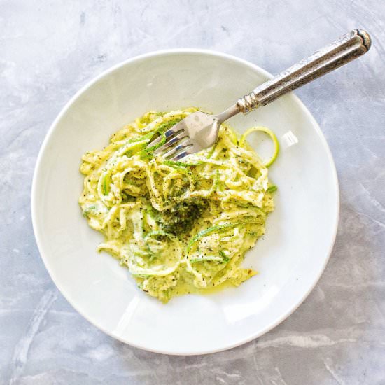 Zoodle Carbonara - Recipe photo by kalememaybe