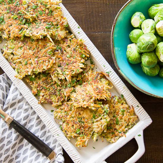 Brussels Sprouts Potato Latkes - Recipe photo by sumptuousliving