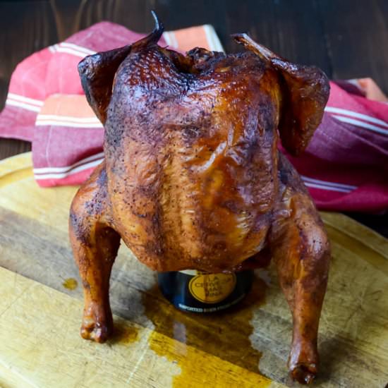 Chipotle Beer Can Chicken - Recipe photo by garlic and zest