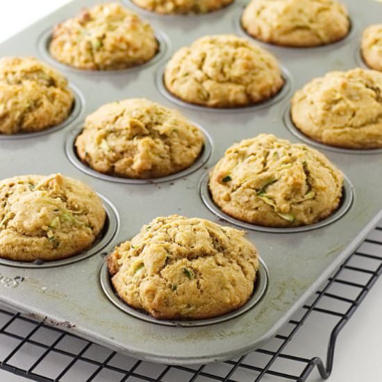 Kamut zucchini muffins - Recipe photo by Savorthebest