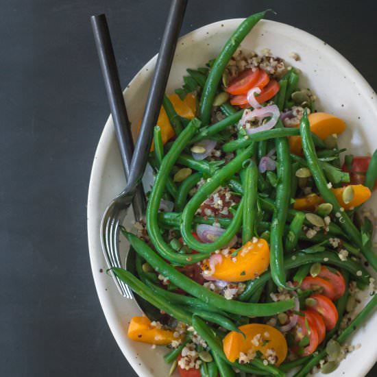 Green Bean Salad with Quinoa - Recipe photo by Wild and Whole