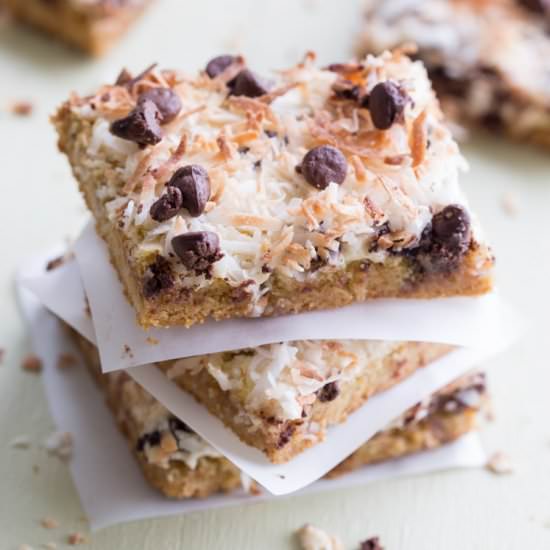 Chocolate Chip Coconut Cake Bars - Recipe photo by ValentinasCorner