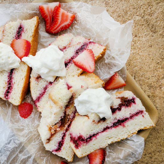 Angel Food Jam Cake - Recipe photo by FoodFanatical