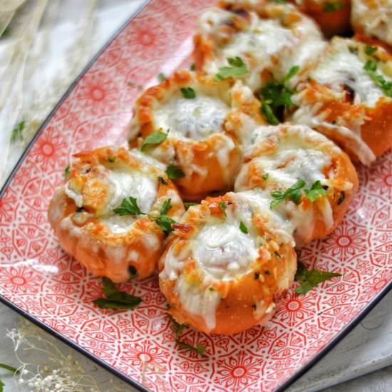 Meatball Stuffed Garlic Rolls - Recipe photo by Savory and Sweet Food