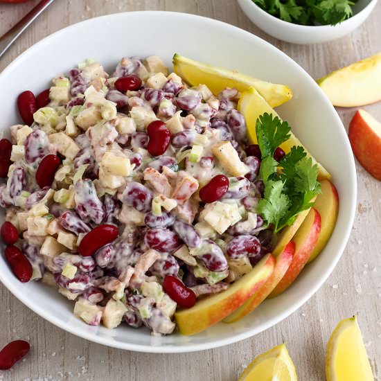 Bacon Red Bean Salad - Recipe photo by Happy Foods Tube