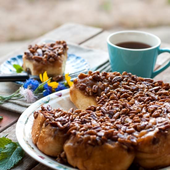 Old Fashioned Pecan Sticky Buns - Recipe photo by cookiesforengland