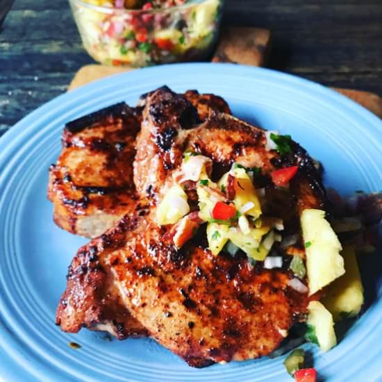 Chili Rubbed Pork Porterhouse - Recipe photo by melissa.cookston