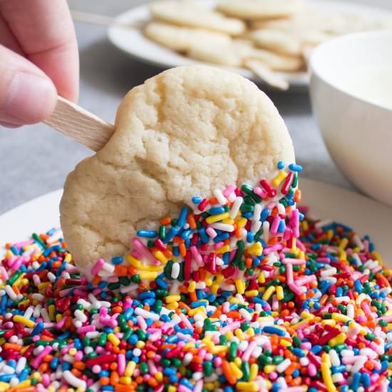 Sprinkle Cookie Pops - Recipe photo by Coco and Ash