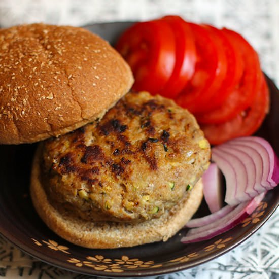 Grilled Zucchini Turkey Burgers - Recipe photo by suebeehomemaker