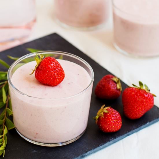 Strawberry Bavarian Cream - Recipe photo by electricbluefood