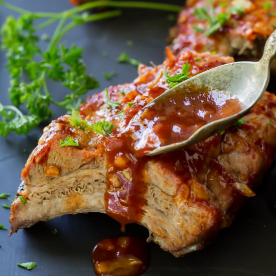 Grilled Sriracha Ribs - Recipe photo by kimscravings