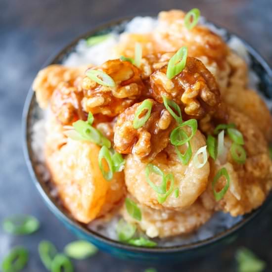 Honey Walnut Shrimp - Recipe photo by damndelicious
