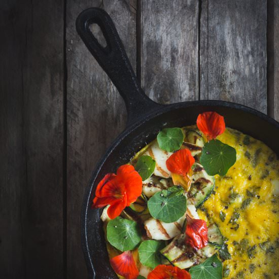Herbed Omelette - Recipe photo by TheSeasonalTable