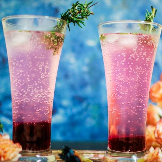 Blueberry Cooler with Rosemary - Recipe photo by hetalkamdar