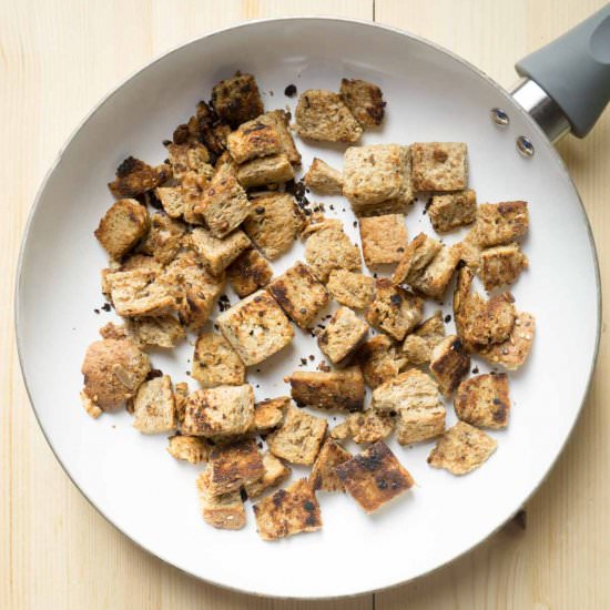 Homemade Pan Fried Froutons - Recipe photo by Smart Nutrition