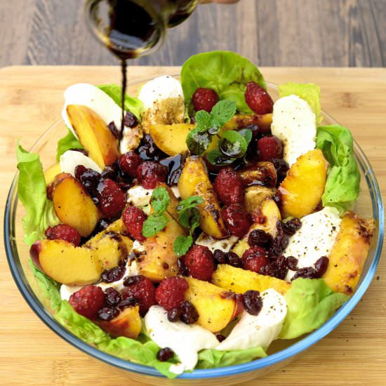 Fruity Grilled Nectarine Salad - Recipe photo by hadias lebanese cuisine