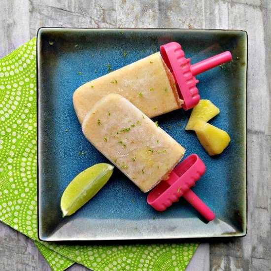 Pina Colada Popsicles - Recipe photo by thegardeningcook
