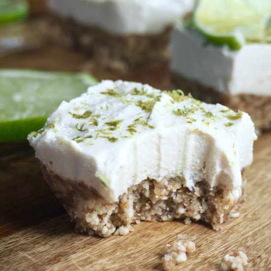 Vanilla Lime Cashew Cream Bars - Recipe photo by Food to Feel Good