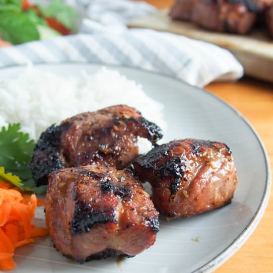 Vietnamese lemongrass pork - Recipe photo by carolinescooking