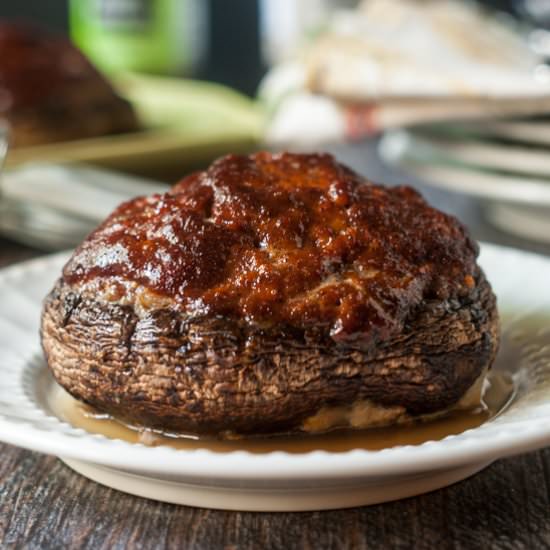 Meatloaf Stuff Portobello Mushroom - Recipe photo by MyLifeCookbook
