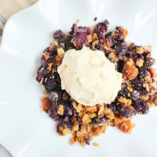 Easy Gluten Free Blueberry Crisp - Recipe photo by CitNutritionally