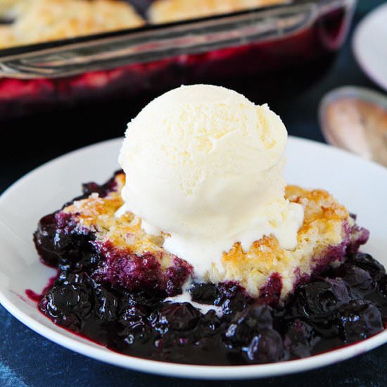 Blueberry Cobbler - Recipe photo by twopeasandtheirpod