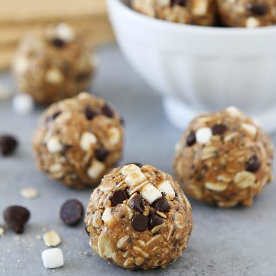 S'mores Energy Bites - Recipe photo by twopeasandtheirpod
