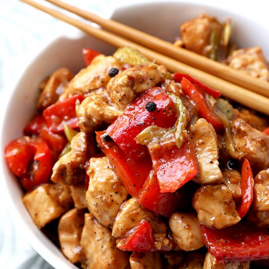 Black Pepper Chicken - Recipe photo by misspickledplum
