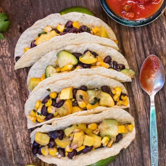 Calabacitas Tacos - Recipe photo by nutfreevegan