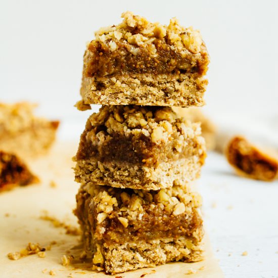 Fig Jam Crumble Bars - Recipe photo by eatingbirdfood