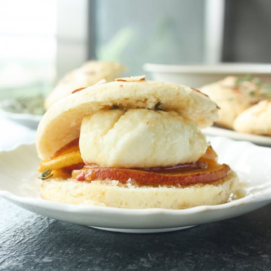 Peach Mascarpone Shortcakes - Recipe photo by The Desserted Girl