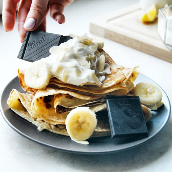 Crepes with Nutella & Bananas - Recipe photo by foodiesisterspl