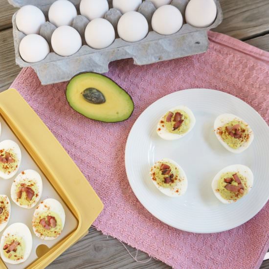 Avocado Deviled Eggs - Recipe photo by thepintertestkitchen